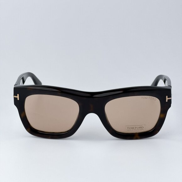 Tom Ford Other - Tom Ford Men Havana Brown Square BRAND NEW Sunglasses WAGNER-02 FT0558 52E